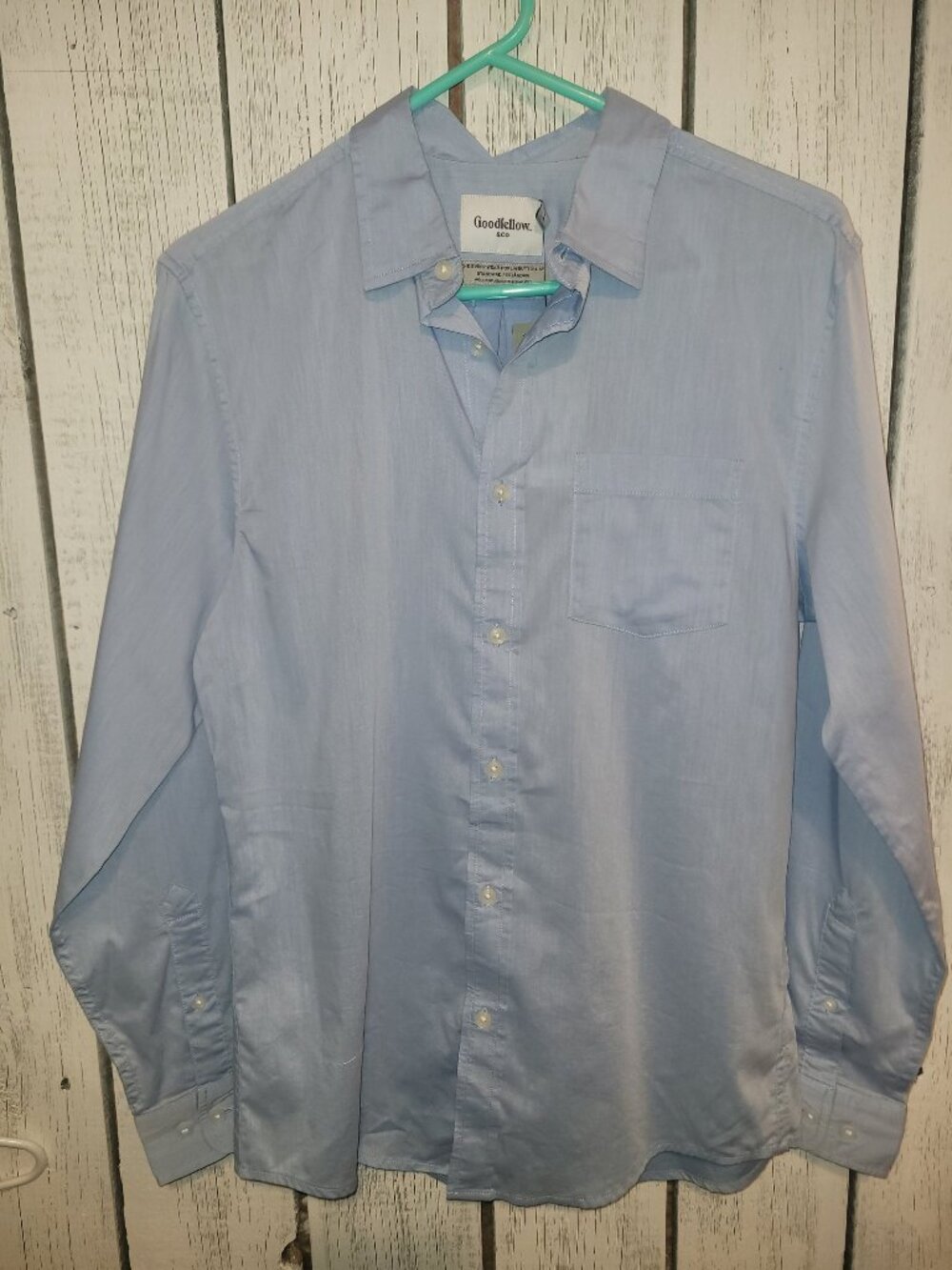 Goodfellow & Co Men's Blue Button-Down Shirt Size XL